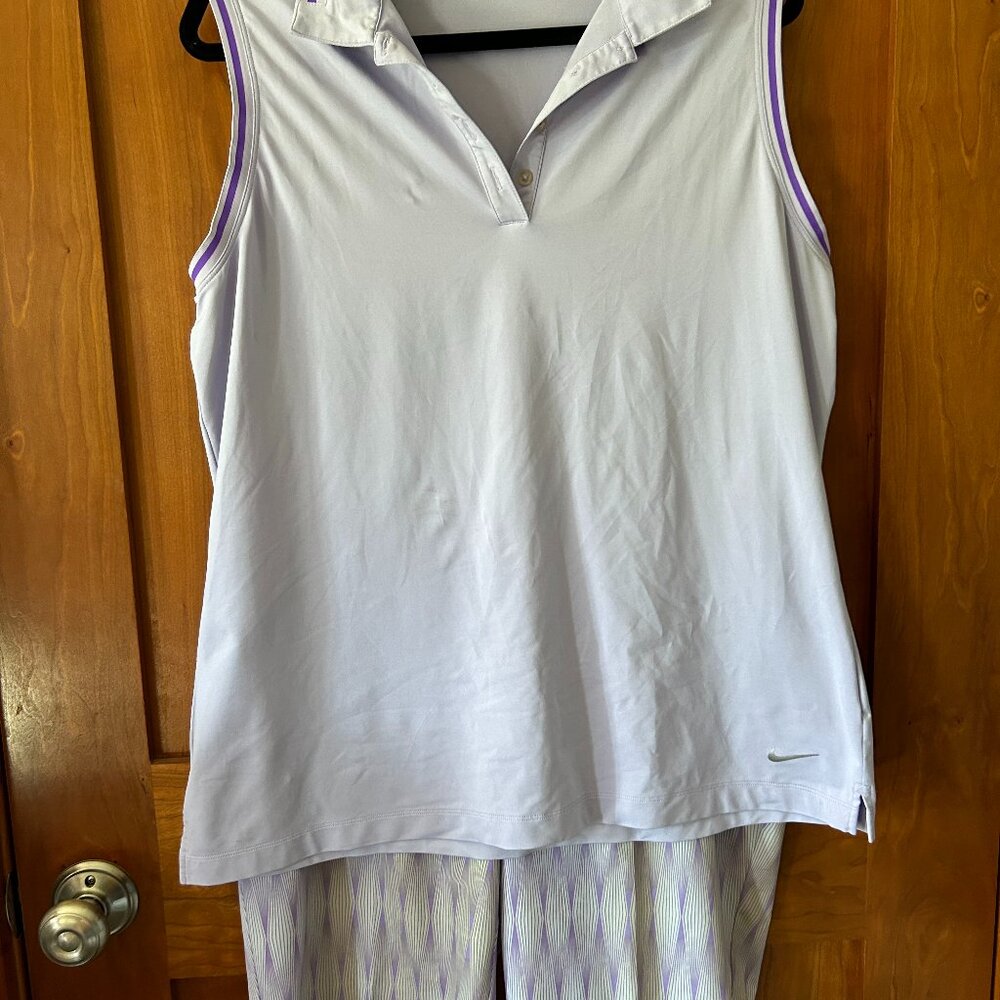 Nike Sleeveless Polo/Anika Bermuda Shorts Golf Outfit